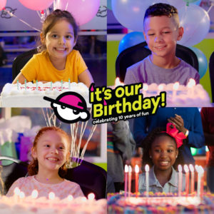 Kids Celebrating birthday with Urban Air